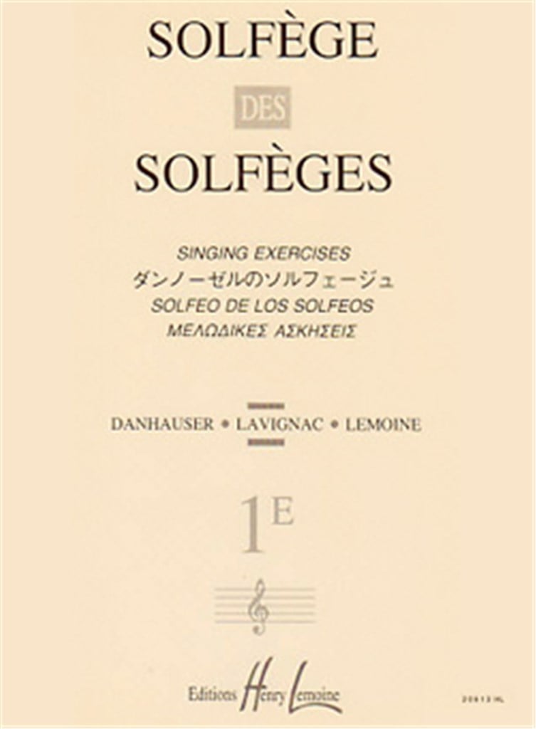Solfège des Solfèges Vol.1E sans accompagnement